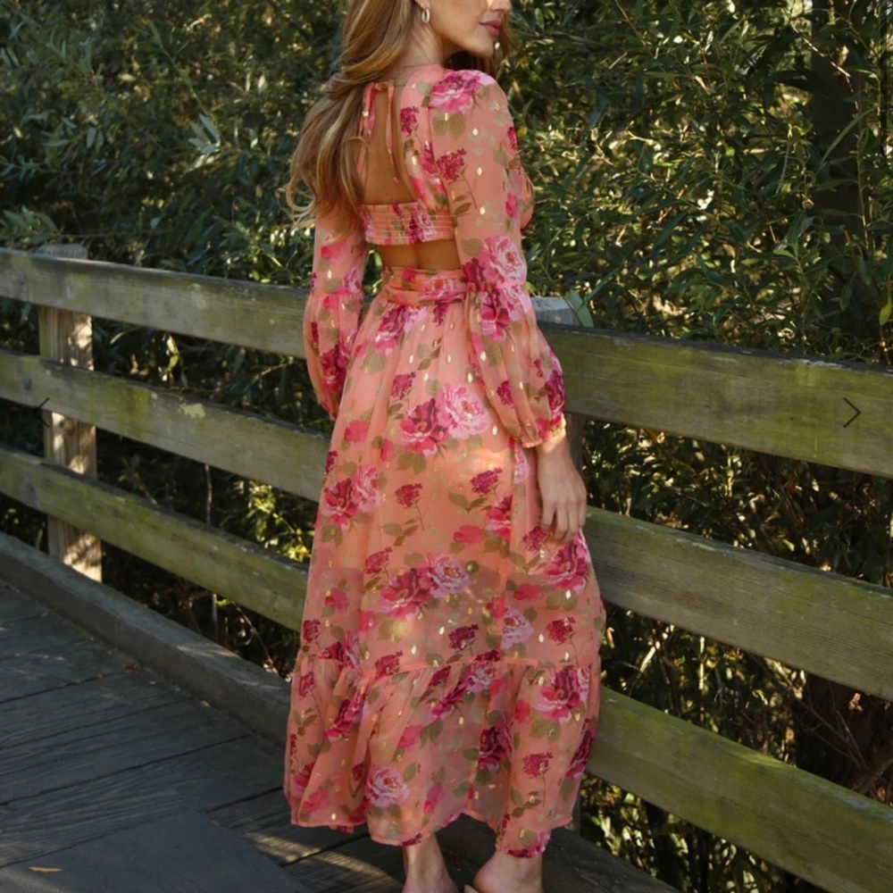 RAHI floral maxi dress